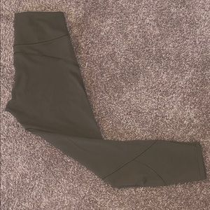 Lululemon Olive In Movement leggings 7/8